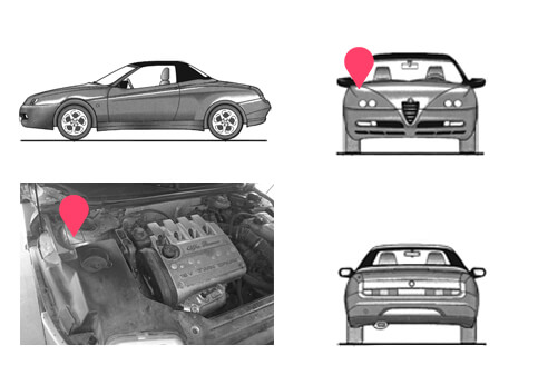 Ubicacion bastidor Alfa Romeo GTV