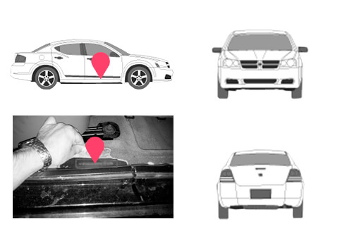 Ubicacion bastidor dodge avenger