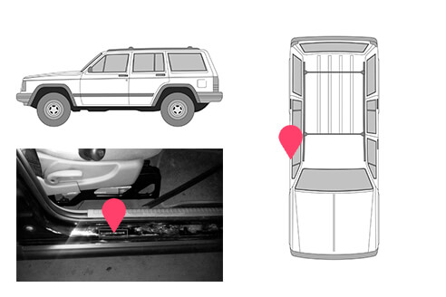 Ubicacion bastidor jeep cherokee 3generacion