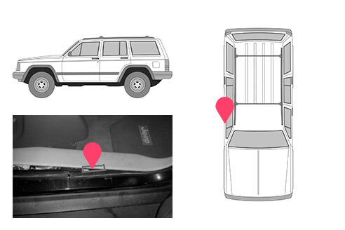 Ubicacion bastidor jeep cherokee 4generacion