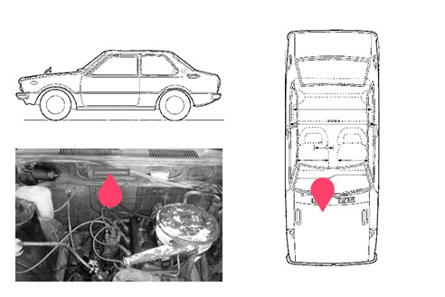 Ubicacion bastidor Toyota Corolla 3gen