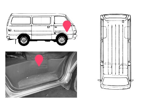 Ubicacion bastidor Toyota Hiace 4gen