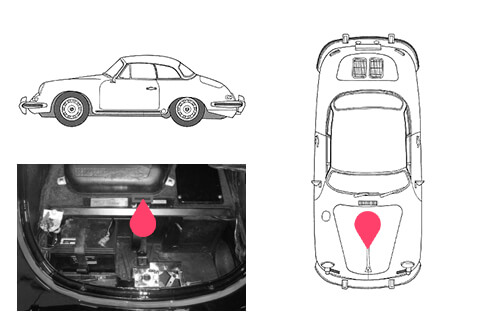 Ubicacion bastidor Porsche 356